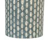 Teal & White Handcrafted Drum Lampshade – 20cm x 18cm | Premium UK Fabric - Image 2